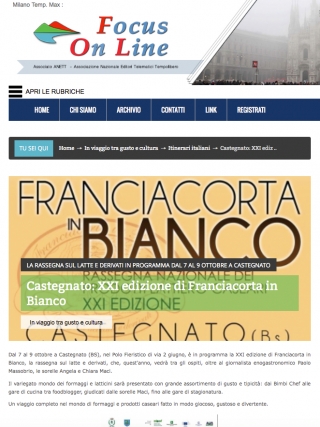 Castegnato: XXI Edizione di Franciacorta in Bianco - FOCUS Online