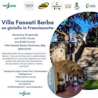 Imperdibile visita a Villa Fassati Barba