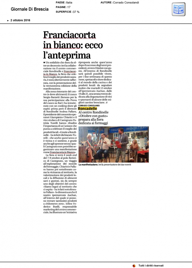 Franciacorta in Bianco, ecco l'anteprima - Giornale di Brescia