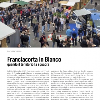 Franciacorta in Bianco, quando il territorio fa squadra